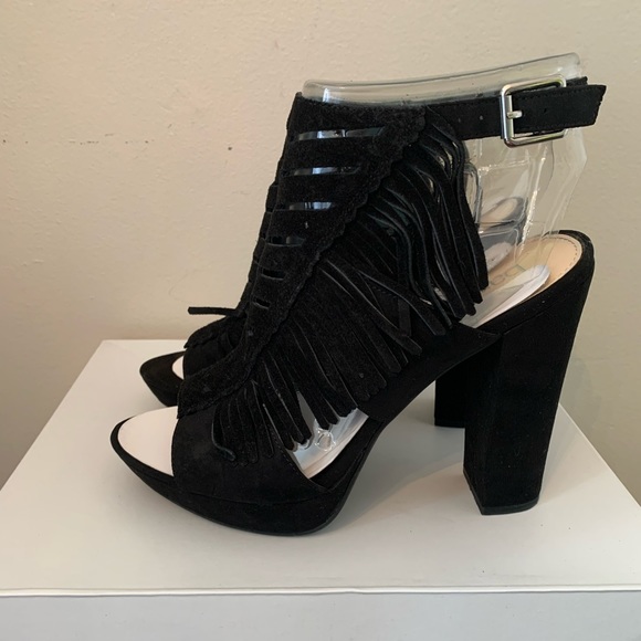 Bar III Shoes - Suede Fringe Platform Sandals